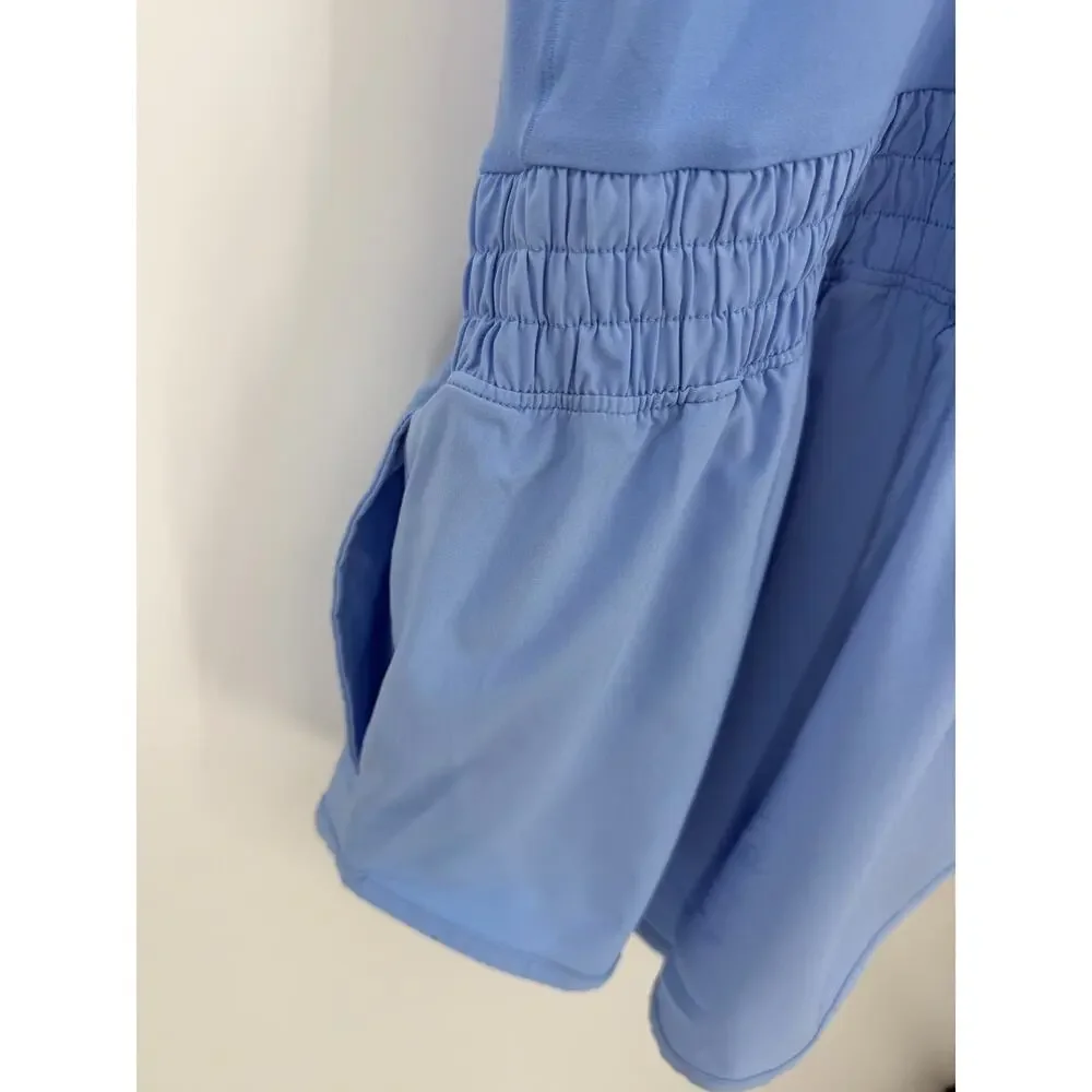 Aerie Offline Real Me Hot Stuff Romper Blue Racerback Athletic NWT Size Medium